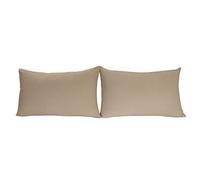Stretch Pillowcases - Micro Jersey Knit & Ultra Soft, Standard Size - Set of 2 Pillow Cases, Taupe