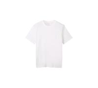 Stretch Piqué T-shirt Tom Tailor Blanc 2XL