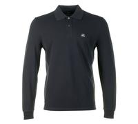 Stretch Piquet Badge Logo Long Sleeve Polo Total Eclipse, Large