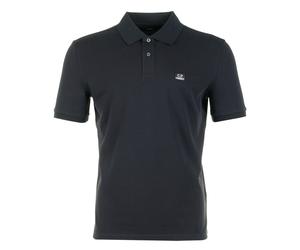 Stretch Piquet Badge Logo Short Sleeve Polo Total Eclipse, Large