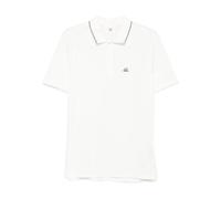 Stretch Piquet Short Sleeve Logo Polo - male - C.P. Company - Polo Shirts - White - M - Tops M