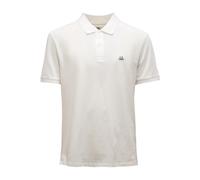 Stretch Piquet Short Sleeve Polo - male - C.P. Company - Polo Shirts - White - 2XL - Tops 2XL