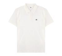 Stretch Piquet Short Sleeve Polo, male, C.P. Company, Polo Shirts, White, M, Tops M