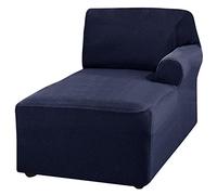 Stretch Polar Fleece Right Armrest Chaise Lounge Cover - Universal Washable Sofa Cover for L Shaped Armchairs, Replaceable and Durable