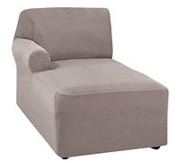 Stretch Polar Fleece Universal Chaise Lounge Cover, Washable & Replaceable L-Shaped Sofa Cover for Left/Right Armrest Armchair, Protection & Stylish Design