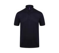 Stretch polyester polo Henbury Bleu 3XL