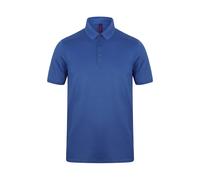 Stretch polyester polo Henbury Bleu XL