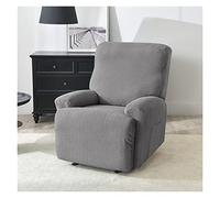 Stretch Recliner Slipcovers 4-Pieces Lazy boy Recliner Covers Recliner Couch Covers Recliner Chair Cover Non Slip Reclining Slipcovers with Storage Pockets Furniture Protector for Living Room