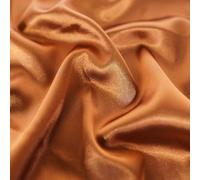 Stretch Satin Fabric by The Metre | 150cm Wide, 30+ Colours | Duchess Satin Feel | Ideal for Dresses, Bridal Wear, Evening Wear & Costumes (Copper, by The Metre)
