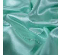 Stretch Satin Fabric by The Metre | 150cm Wide, 30+ Colours | Duchess Satin Feel | Ideal for Dresses, Bridal Wear, Evening Wear & Costumes (Ice Mint, Sample (15cm x 15cm))