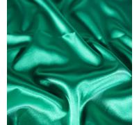 Stretch Satin Fabric by The Metre | 150cm Wide, 30+ Colours | Duchess Satin Feel | Ideal for Dresses, Bridal Wear, Evening Wear & Costumes (Emerald, Sample (15cm x 15cm))