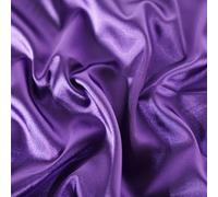 Stretch Satin Fabric by The Metre | 150cm Wide, 30+ Colours | Duchess Satin Feel | Ideal for Dresses, Bridal Wear, Evening Wear & Costumes (Purple, Sample (15cm x 15cm))