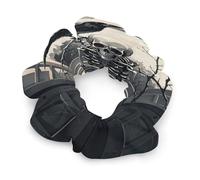 Stretch Satin Hair Scrunchies, A Raven on The Windowsill Print Bun Hair Accessories Stretchy Hair Bands Fashion Hair Bands for Women