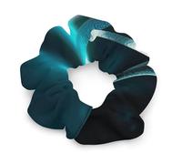 Stretch Satin Hair Scrunchies, Science Gene Strand Print Bun Hair Accessories Stretchy Hair Bands Fashion Hair Bands for Women
