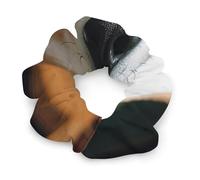Stretch Satin Hair Scrunchies, Shiba Inu Smile Tongue Out Print Bun Hair Accessories Stretchy Hair Bands Fashion Hair Bands for Women