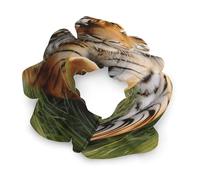 Stretch Satin Hair Scrunchies, Tiger Laying on The Grass Print Bun Hair Accessories Stretchy Hair Bands Fashion Hair Bands for Women