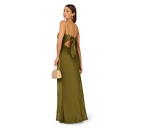 Stretch Satin Long Dress Adrianna by Adrianna Papell Green 10