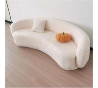 Stretch Semi-Circular Curved Sofa Cover - Elastic Non-Slip Slipcover, Durable Couch Protector for Sectional Loveseat, Pet and Kid Friendly