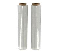 Stretch Shrink Wrap 2 Roll Rolls Clear Pallet - 400mm x 250m, 10 Micron | stretch Film for Packing, Moving & Storage Waterproof