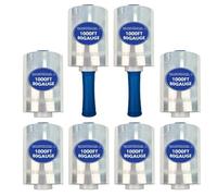 Stretch/Shrink Wrap Roll - 80 Gauge Industrial Plastic Wrap for Moving, Heavy Duty 800% Stretch for Pallets, Packing, Shipping&Furniture Protection with Handles-4 Rolls