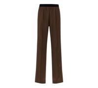 Stretch Silk Satin PJ Trousers, female, Tom Ford, Wide Trousers, Brown, S, Trousers S