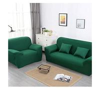 Stretch Sofa Cover for 1/2/3/4 Seater, Armrest Protector in Various Sizes & Colors, Dark Green, 235x300cm, Elastic Slipcover for Furniture Protection