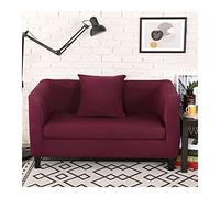 Stretch Sofa Cover for 1 Seat Right Armrest Solid Color Armchair Cover Purple Polyester Slipcover Elasticized Furniture Protector for Home Décor
