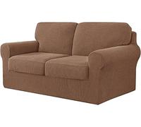 Stretch Sofa Cover, Jacquard Fabric Couch Protector Set with Separate Backrests & Cushions, 3/5/7/9 Pieces, Elastic Furniture Cover for Living Room, Durable & Stylish
