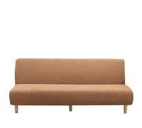 Stretch Sofa Cover Solid Color Corn Kernel Multifunctional Foldable Armless Bed Thickened Fabric Small Length Camel ColorPerfect for Home Decor and Furniture Protection