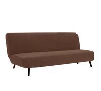 Stretch Sofa Cover Without Armrests - 3-Seater Futon Slipcover for Foldable Sper Sofa (L 190-210cm) - Armless Couch Protector, & Slish Fur Cover