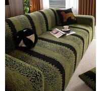 Stretch Sofa Covers 1 2 3 4 Seater High Stretch Couch Covers Washable Non-Slip Sofa Slipcovers Super Soft Sofa Covers Universal Sofa Covers Furniture Protector fo(Size:5 Seater(305-360cm),Color:Green)