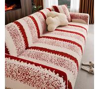 Stretch Sofa Covers 1 2 3 4 Seater High Stretch Couch Covers Washable Non-Slip Sofa Slipcovers Super Soft Sofa Covers Universal Sofa Covers Furniture Protector fo(Size:2 Seater(145-185cm),Color:Red)