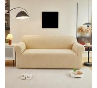 Stretch Sofa Covers - 1-Piece Velvet Slipcovers for 3-Cushion Couch, Pet Friendly Cat Scratch Furniture Protector