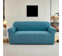 Stretch Sofa Covers - 1-Piece Velvet Slipcovers for 3-Cushion Couch, Pet Friendly Cat Scratch Furniture Protector