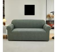 Stretch Sofa Covers - 1-Piece Velvet Slipcovers for 3-Cushion Couch, Pet Friendly Cat Scratch Furniture Protector
