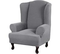 Stretch Sofa Covers Armchair Covers NonSlip Recliner Slipcovers 1Piece Elastic Furniture Protection for Living Room Light Gray Color