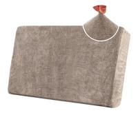 Stretch Sofa Seat Cushion Covers, Chenille Sofa Cushion Slipcovers, High Stretch Couch Covers for Living Room Non Slip Furniture Slipcover with Elastic Bottom (2-Seater,Taupe)