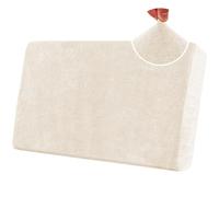 Stretch Sofa Seat Cushion Covers, Chenille Sofa Cushion Slipcovers, High Stretch Couch Covers for Living Room Non Slip Furniture Slipcover with Elastic Bottom (2-Seater,Off-White)