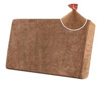 Stretch Sofa Seat Cushion Covers, Chenille Sofa Cushion Slipcovers, High Stretch Couch Covers for Living Room Non Slip Furniture Slipcover with Elastic Bottom (2-Seater,Caramel)