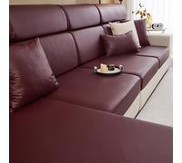 Stretch Sofa Slipcovers Leather Couch Sofa Cushion Waterproof Sofa Seat Covers - RV Chair Loveseat Furniture Protector Individual Cushion Replacement for Living R Maroon