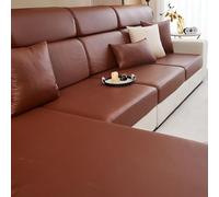 Stretch Sofa Slipcovers Leather Couch Sofa Cushion Waterproof Sofa Seat Covers - RV Chair Loveseat Furniture Protector Individual Cushion Replacement S Brown BackrestMsi
