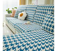 Stretch Sofa Slipcovers Thick Non Slip Plaid - Universal 3 Seater L Shape Corner Chaise Longue, Protective Elastic Seat CushionFurniture Gray Chaiselounge2XL(95-120cm*160