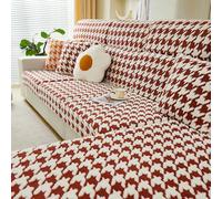 Stretch Sofa Slipcovers Thick Non Slip Plaid - Universal 3 Seater L Shape Corner Chaise Longue, Protective Elastic Seat CushionFurniture Gray Chaiselounge2XL(95-120cm*160