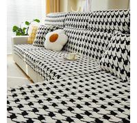 Stretch Sofa Slipcovers Thick Non Slip Plaid - Universal 3 Seater L Shape Corner Chaise Longue, Protective Elastic Seat CushionFurniture Gray Chaiselounge2XL(95-120cm*160