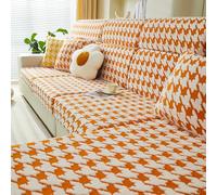 Stretch Sofa Slipcovers Thick Non Slip Plaid - Universal 3 Seater L Shape Corner Chaise Longue, Protective Elastic Seat CushionFurniture Gray Chaiselounge2XL(95-120cm*160