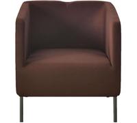 Stretch Square Club Chair Slipcovers Modern Solid Color Tub Chair Cover Removable Barrel Chair Covers Washable Armchair Covers Single Sofa Seat Chair Protectors(Brown)