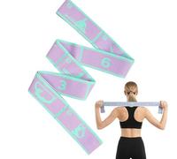 Stretch Strap - 85x4cm Elastic 8-Section Fitness Band | Perfect For Leg Flexibility Exercise, Kids Yoga Dance Pilates Gymnastics, Women Home Workout, Resistance Training Stretching