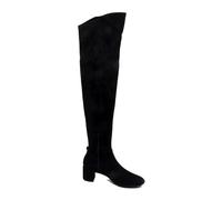 Stretch Suede Boot Shoe Kama- female- Unisa- Over-the-Knee Boots- Black- 2 UK- Shoes 2 UK