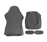 Stretch Swivel Gaming Racing Chair Cover Computer Chair Seat Cover Removable Washable with 1 Pair Armrest Cover fit for Office Chair, Swivel Chair (Gray)