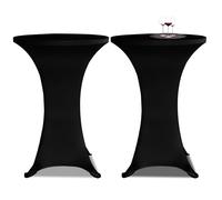 vidaXL Stretch Table Cover 2 pcs 70 cm Anthracite